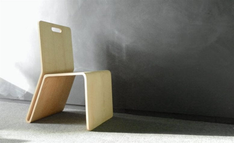 Modern single piece chair